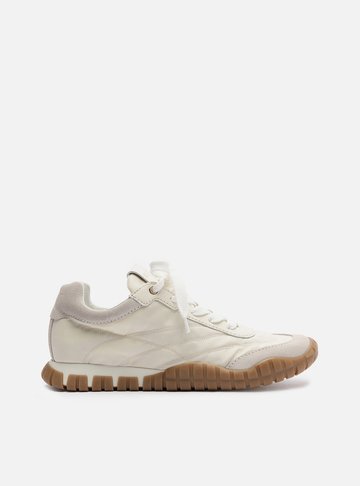 Tênis Branco Suede Mix Sola Emborrachada