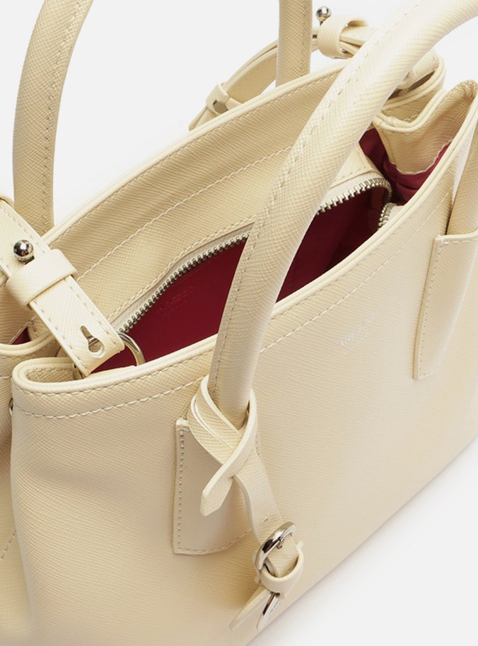 Bolsa Tote Branca Giorno Média Bag Charm