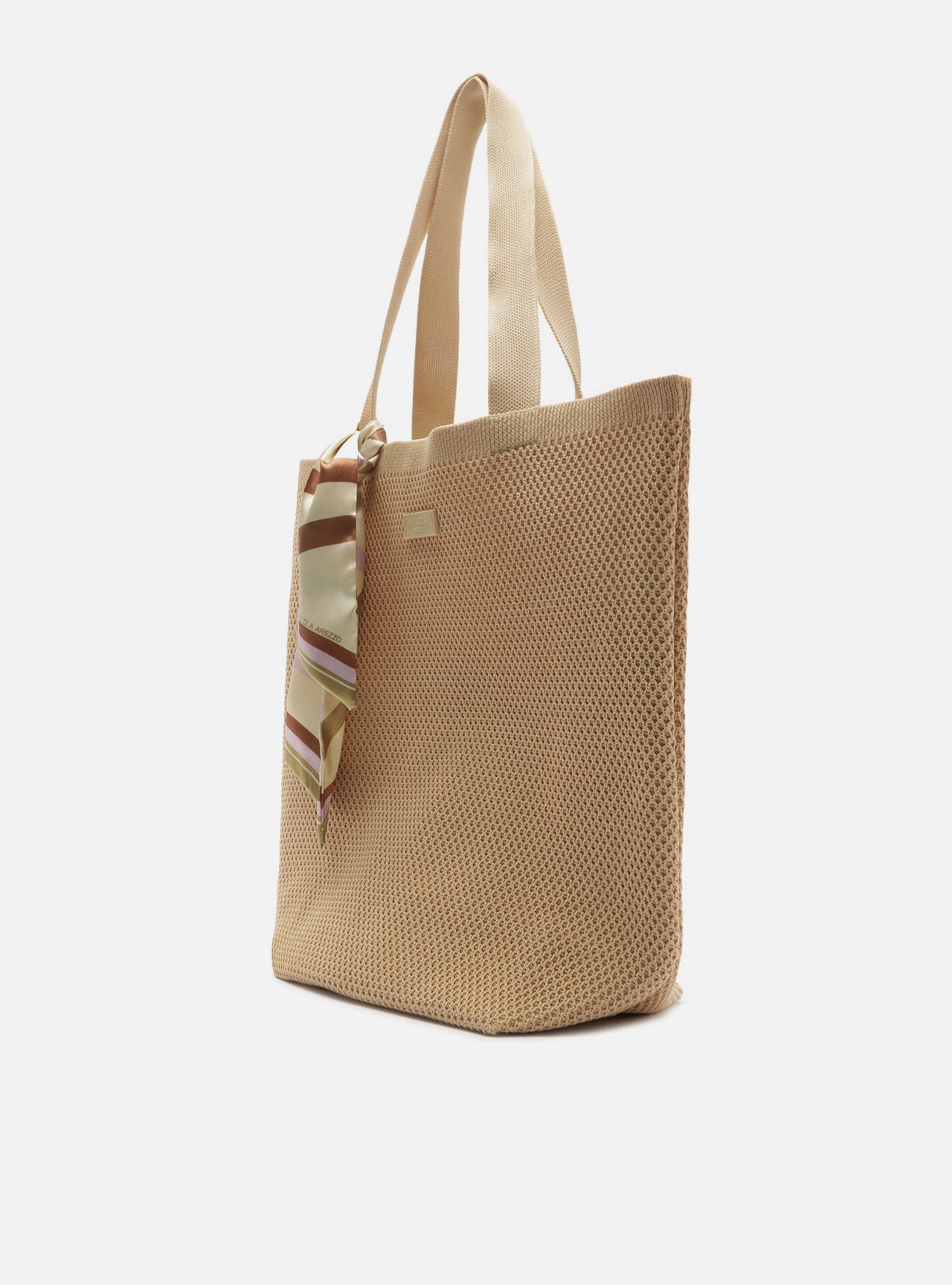 Bolsa Shopping Multicolorida Knit Grande Nó Brizza — foto 2