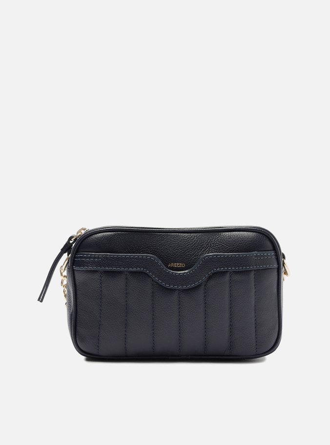 Bolsa Tiracolo Azul Couro Francine Pequena