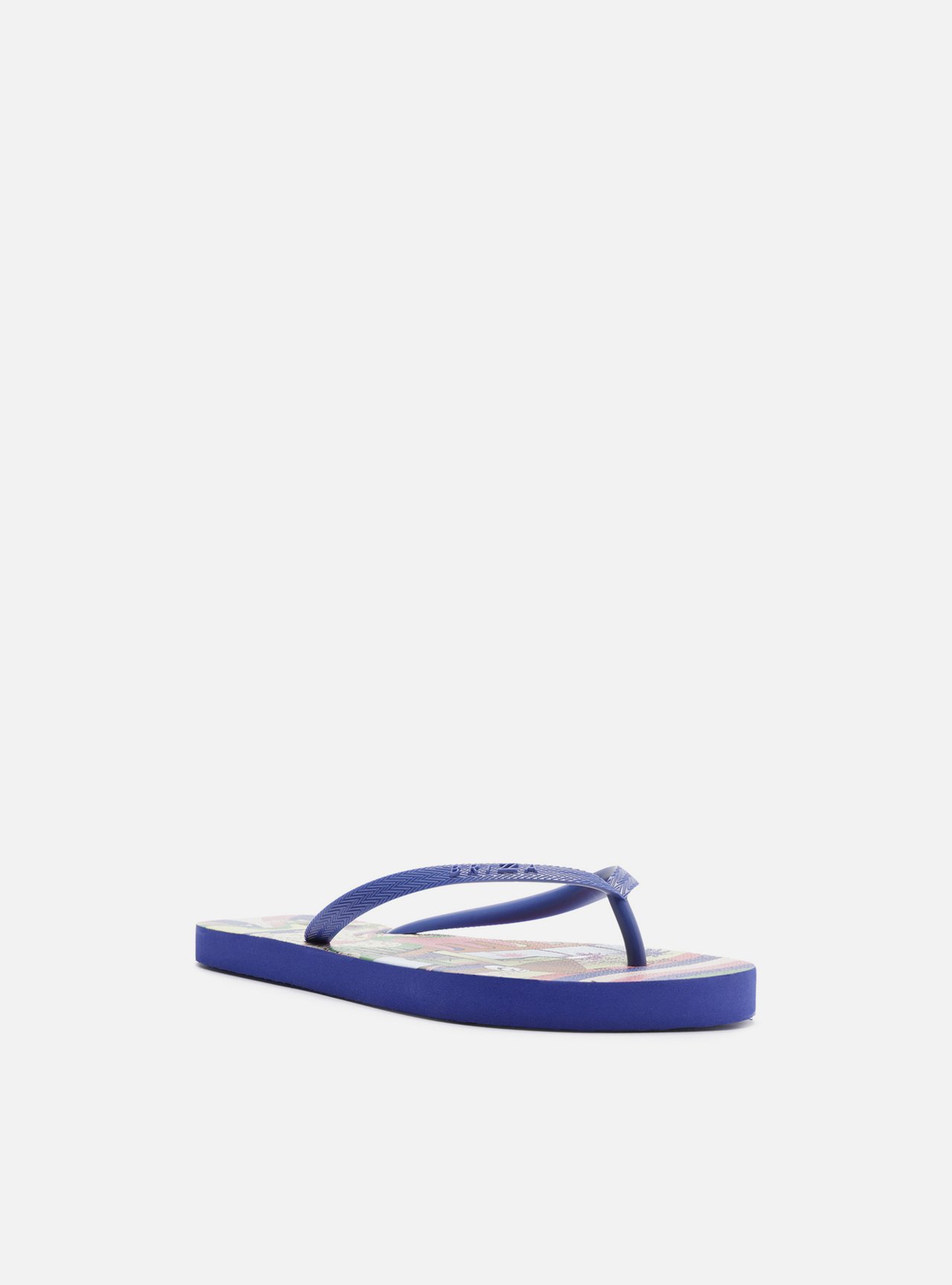 Chinelo de Dedo Azul Estampa Color Essential — foto 2