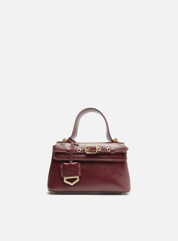 Tiracolo Vermelha Couro Pequena Bag Charm Victória