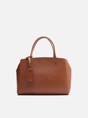 Bolsa Tote Caramelo Couro Bella Média