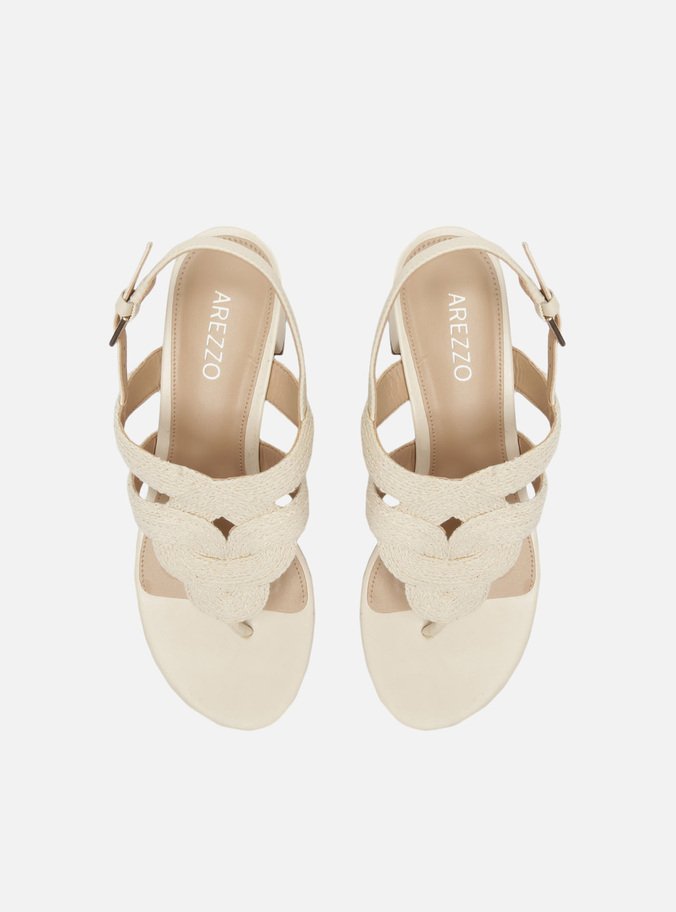 Sandália Off-White Bloco Bordada