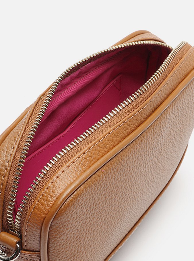 Bolsa Tiracolo Caramelo Pequena Corrente Basic