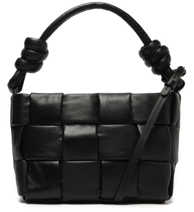 Bolsa Tiracolo Preta Couro Chiara Média
