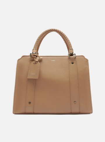 Bolsa Tote Marrom Camel Couro Piazza Grande | Arezzo