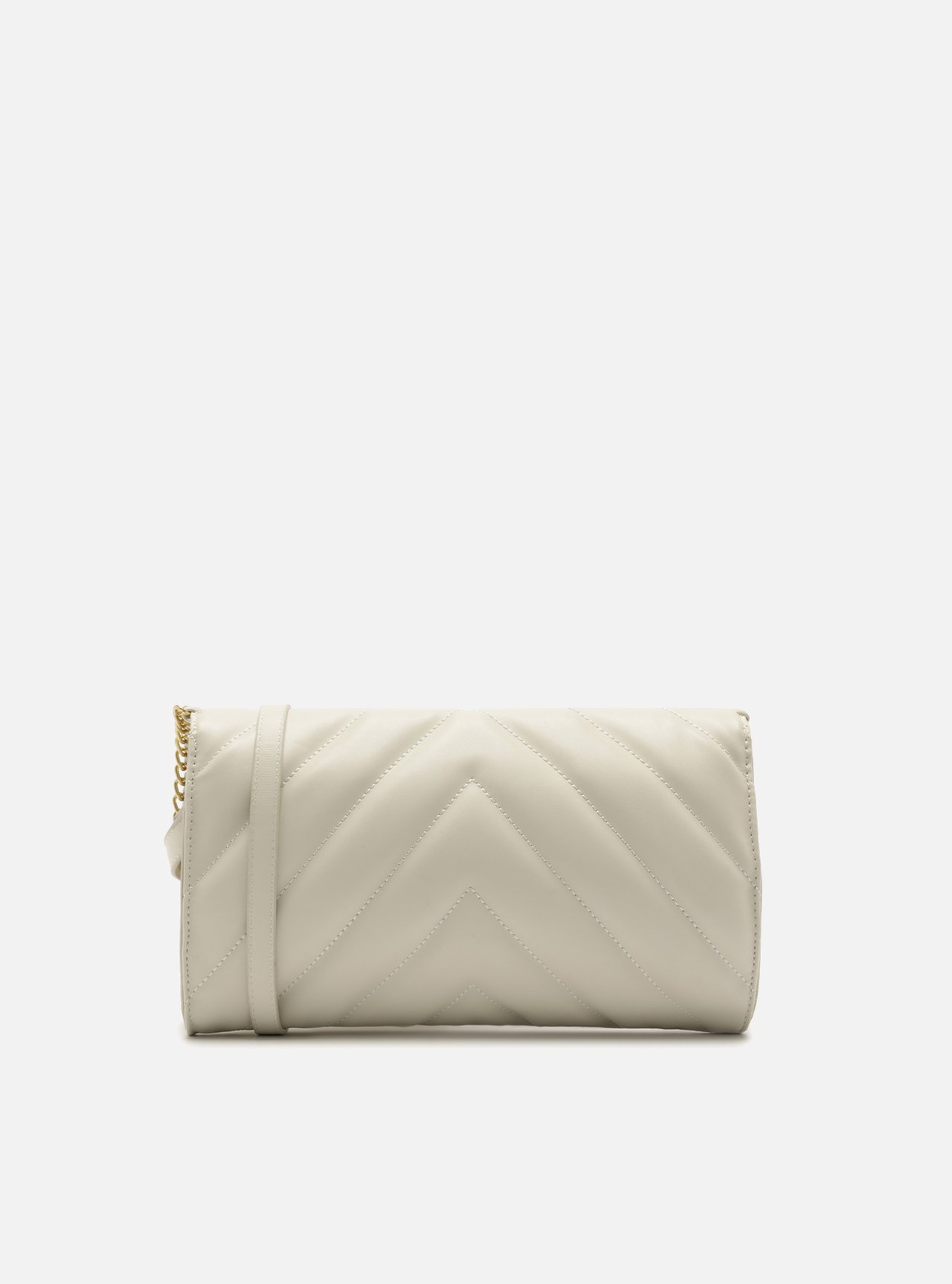 Bolsa Tiracolo Branca Média Matelassê Corrente — foto 3