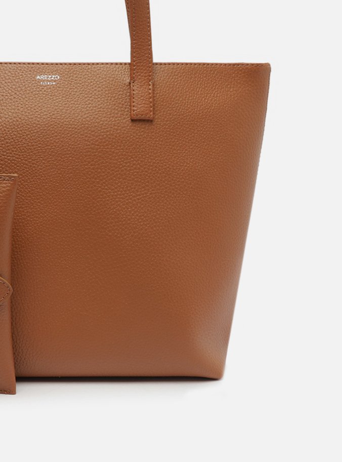 Bolsa Shopping Marrom Caramel Mercato Grande