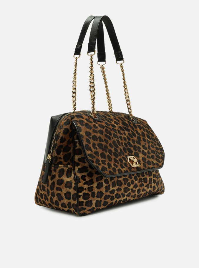 Bolsa Bowling Animal Print Grande Encaixe Metal