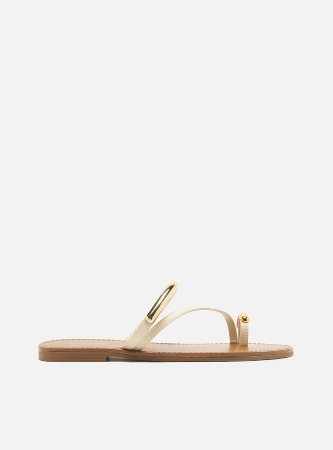 Chinelo de Dedo Branco Metais