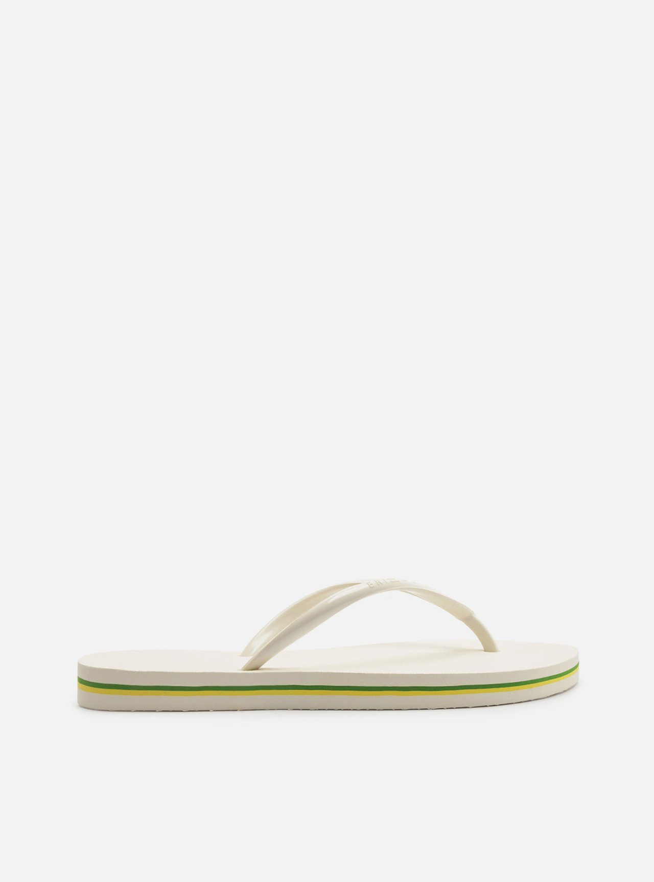 Chinelo de Dedo Branca Plataforma Tiras Brizza — foto 3