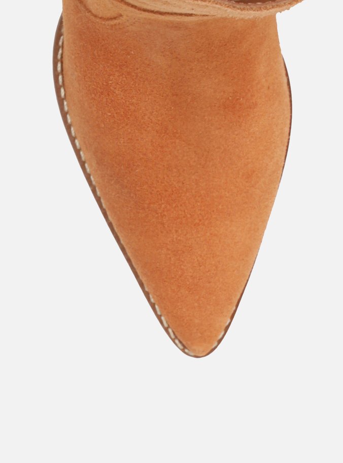 Bota Marrom Camurcina Cano Curto Western