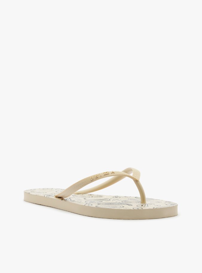 Chinelo de Dedo Amarelo Paisley Brizza