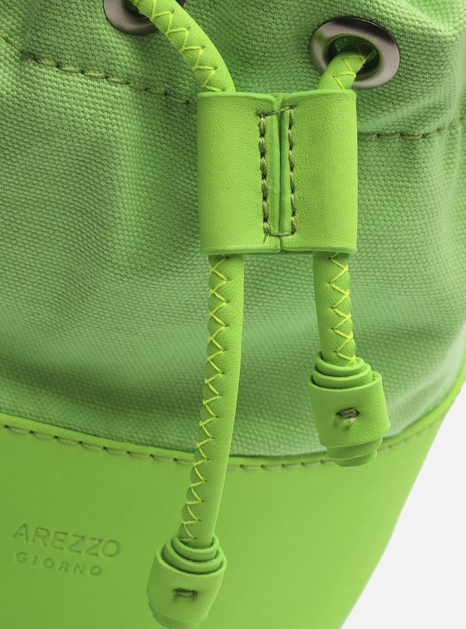Bolsa Bucket Verde Neon Ciccia Média