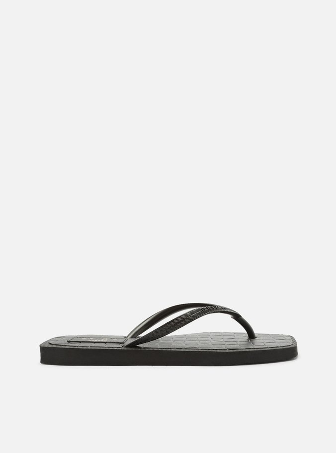 Chinelo de Dedo Preto Jelly