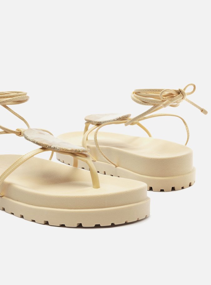 Sandália Papete Off-White Ayla Quartzo