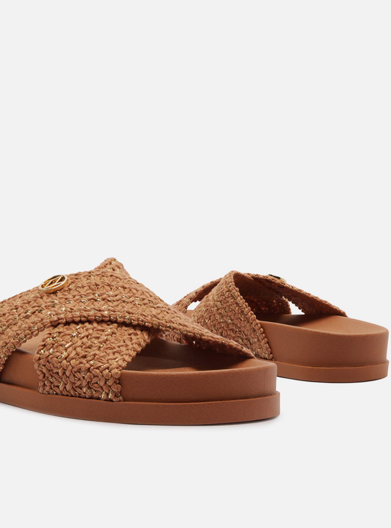 Sandália Papete Multicolorida Flatform Tressê Brizza — foto 4