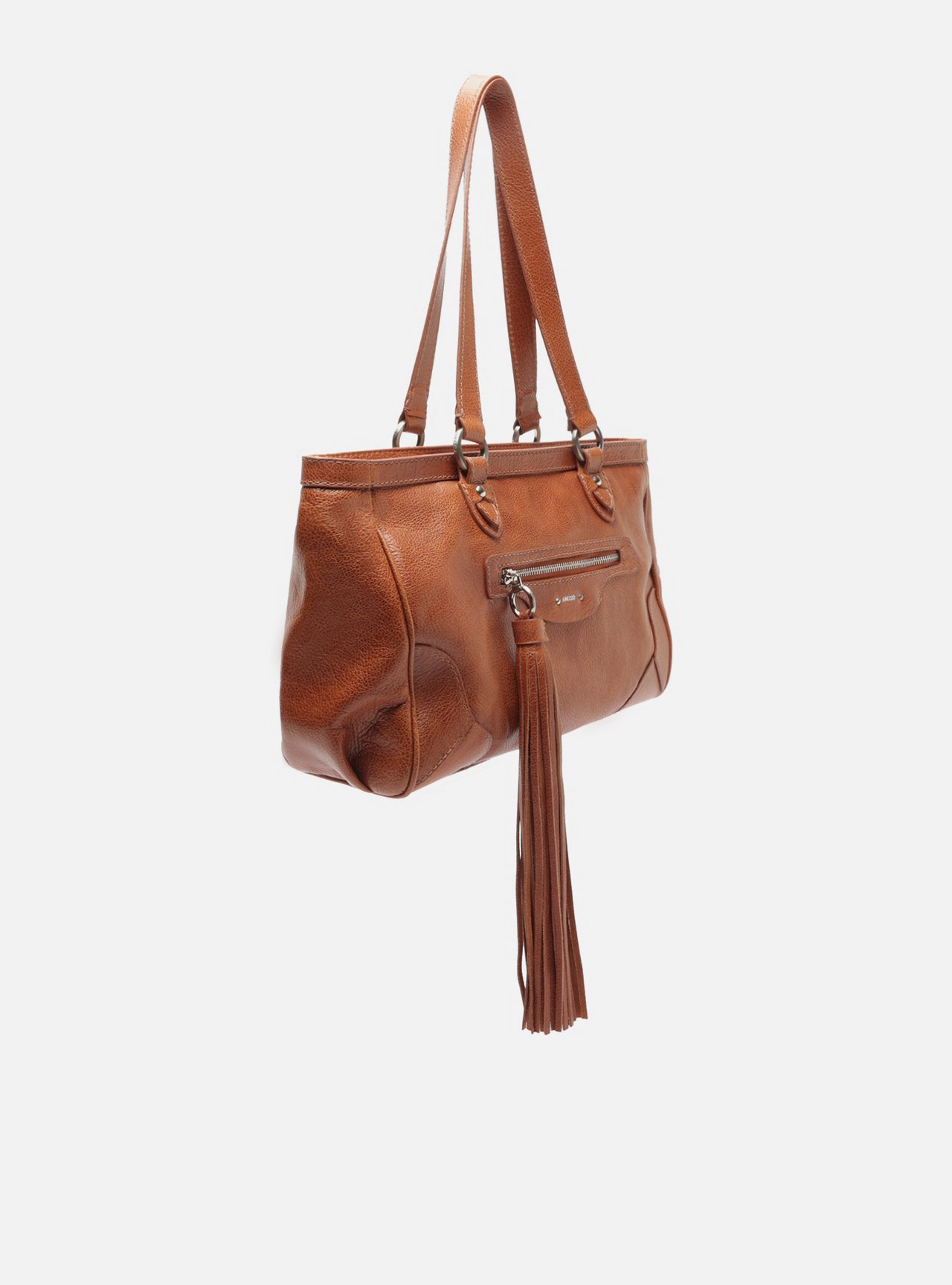 Bolsa Shopping Marrom Couro Grande Barbicacho — foto 5
