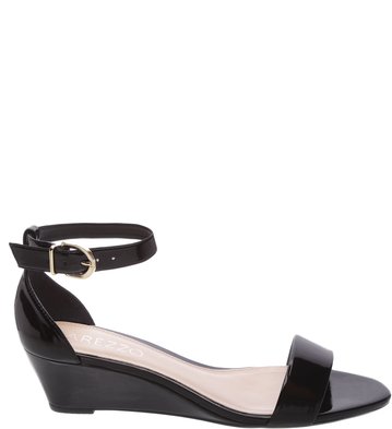 Sandália Verniz Anabela Urban Preta