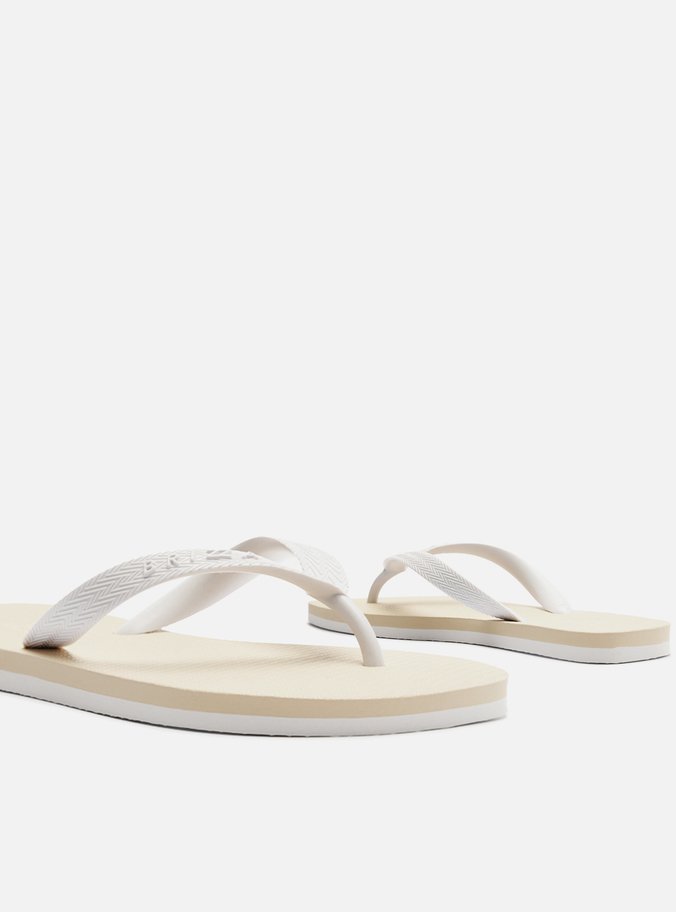 Chinelo de Dedo Branco Bicolor Roma Basics