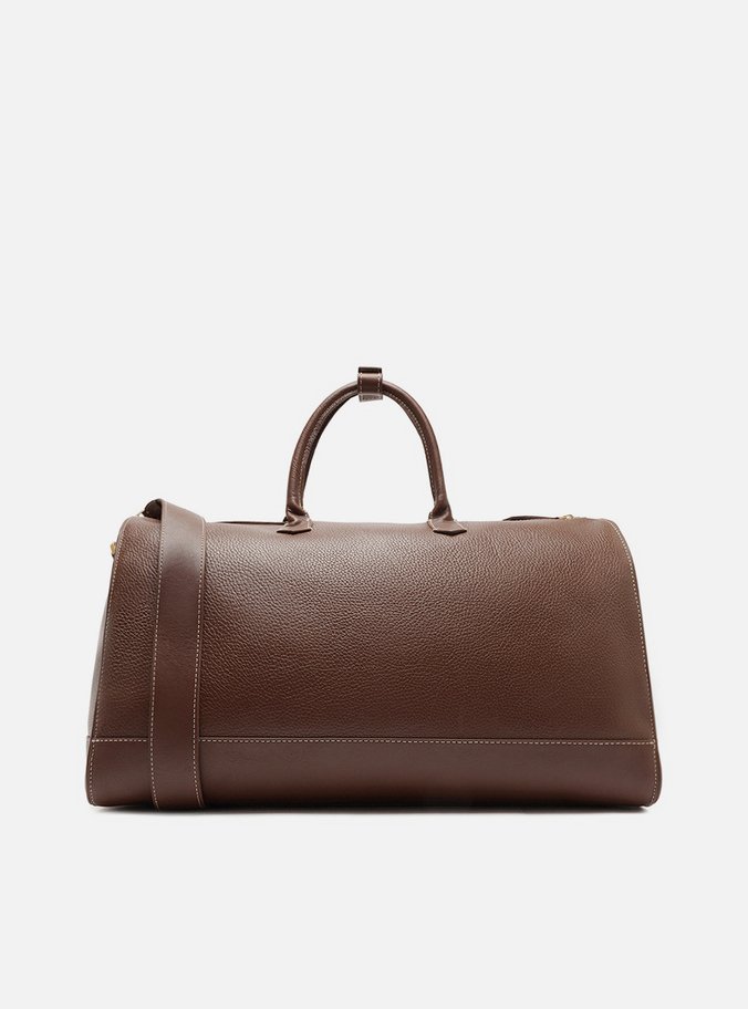 Bolsa de Viagem Marrom Couro  Grande