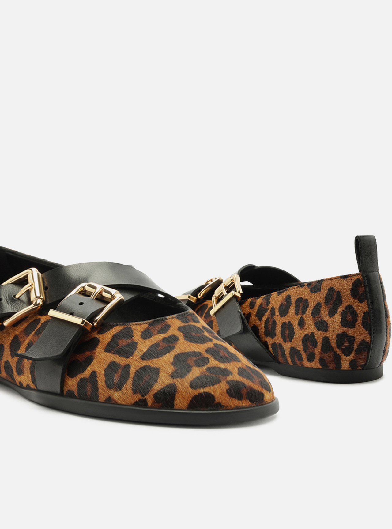 Sapatilha Animal Print Bico Redondo Fivela — foto 4