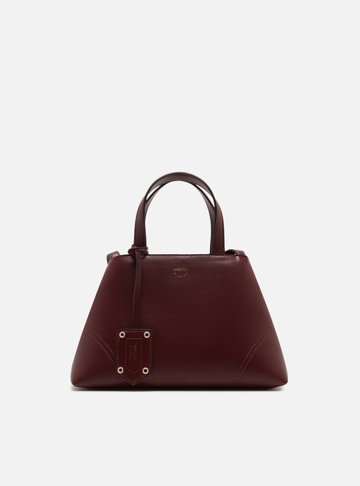 Bolsa Tote Vermelha Média Costuras Bag Charm