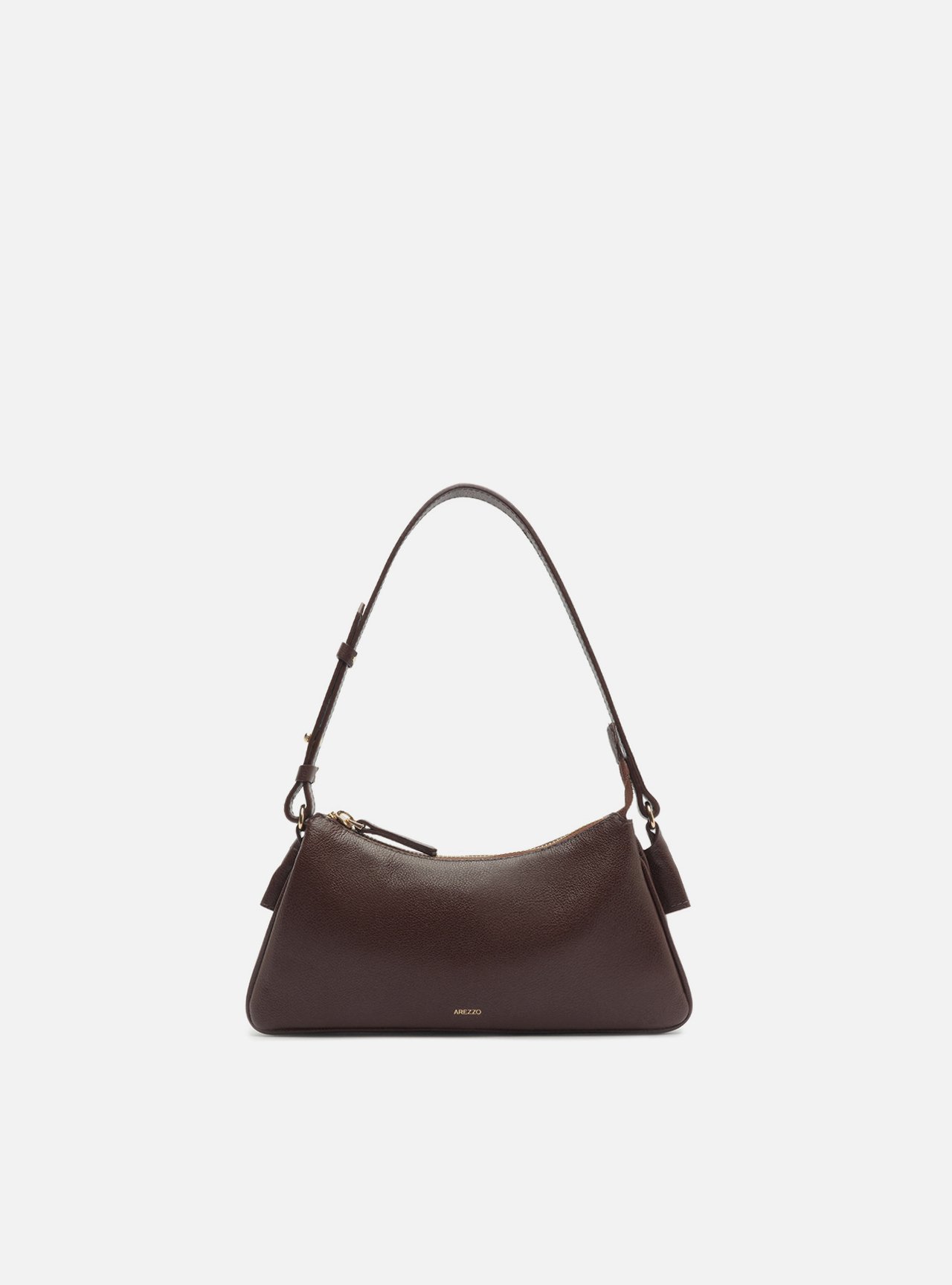 Bolsa Shoulder Marrom Couro Pequena — foto 1