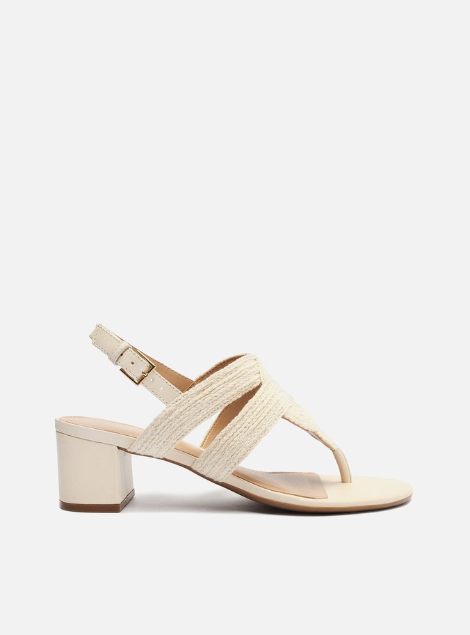 Sandália Off-White Bloco Bordada