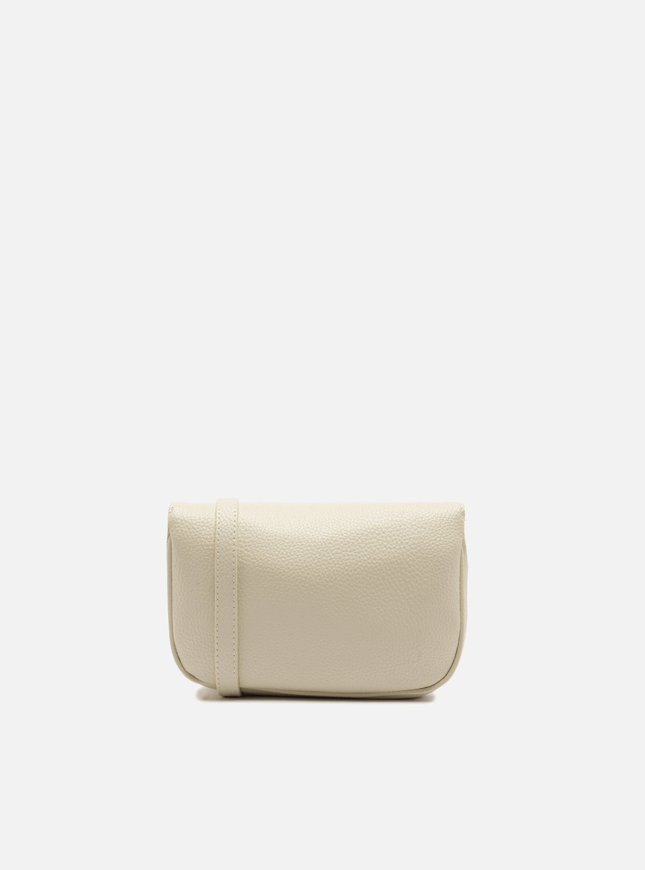 Bolsa Tiracolo Branca Pequena Granulada Nó — foto 3