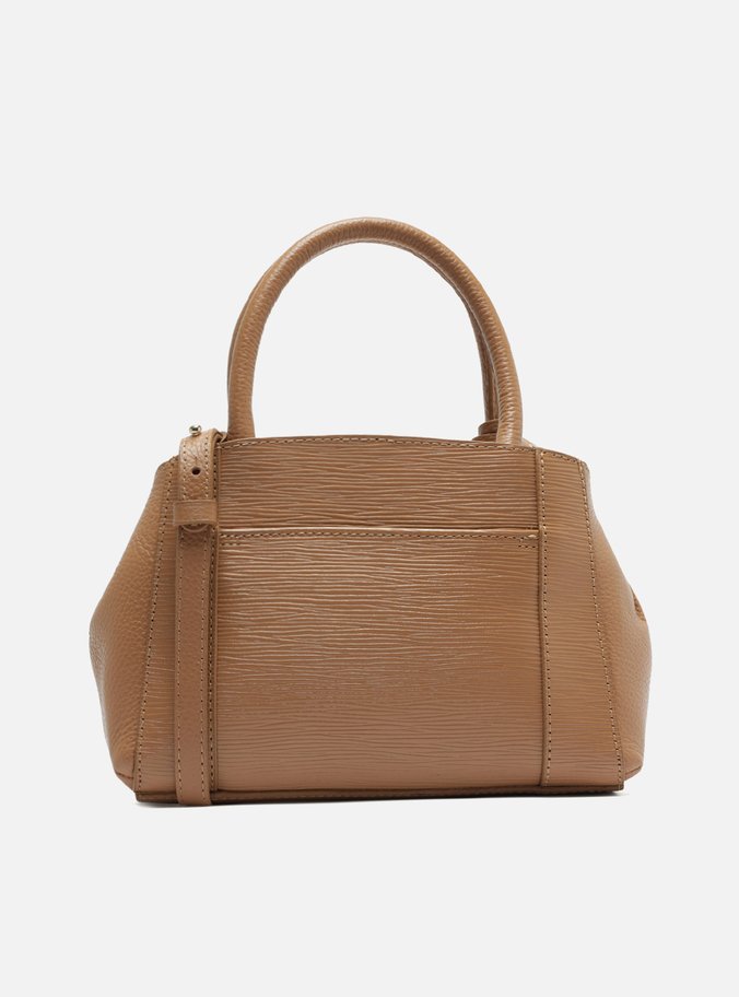 Bolsa Tote Marrom Couro Bella Pequena