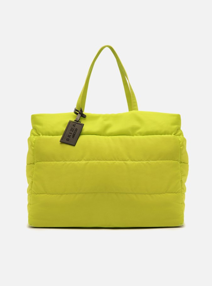 Bolsa Shopping Verde Lima Nylon Grande Brizza