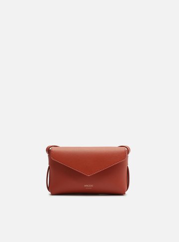 Bolsa Tiracolo Laranja Pequena Envelope
