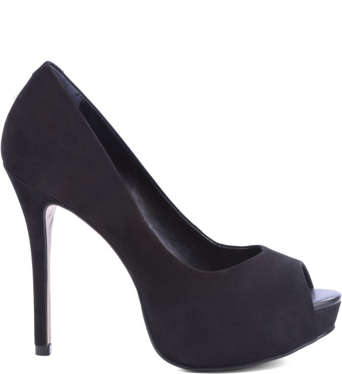 Peep Toe Minimal Preto