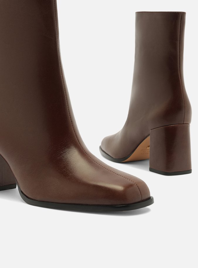 Bota Marrom Salto Bloco