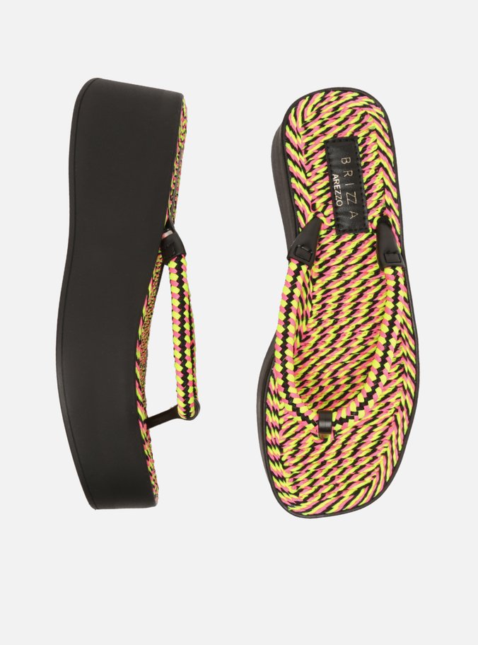 Sandália Multicolorida Flatform Sardenha Brizza
