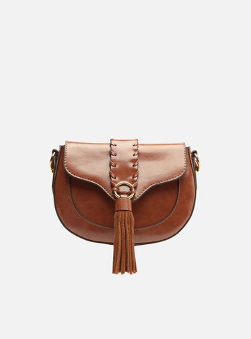 Bolsa Tiracolo Caramelo Média Barbicacho