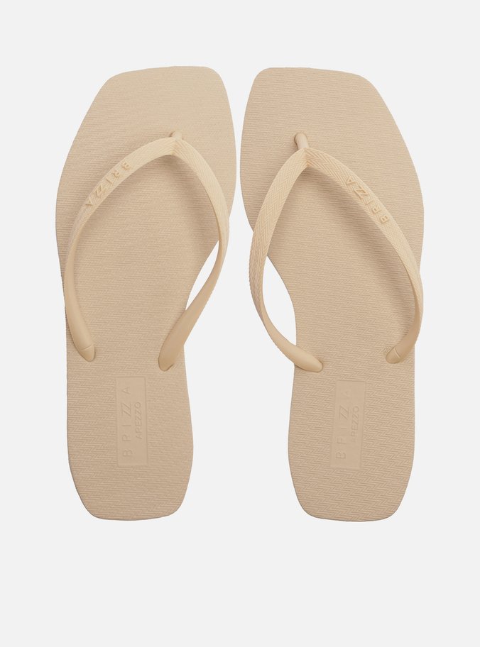 Chinelo de Dedo Bege Básico Square Brizza
