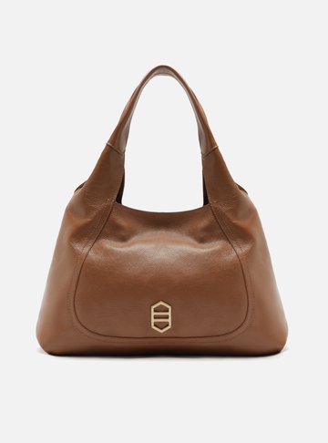 Bolsa Hobo Marrom Grande