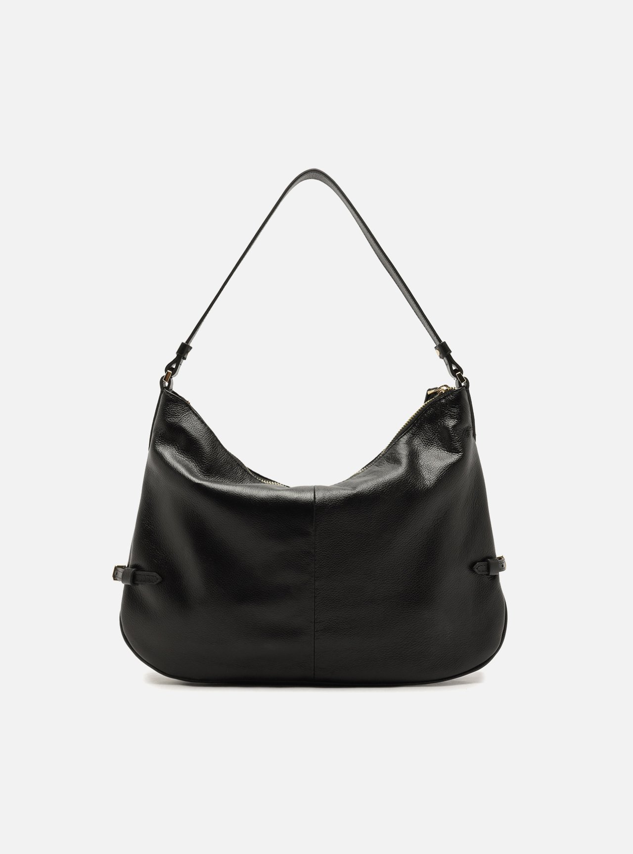 Bolsa Hobo Marrom Média Fivela Metais — foto 3