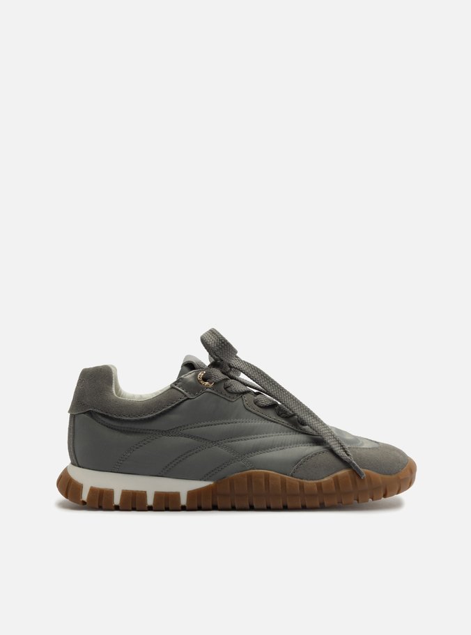Tênis Cinza Suede Mix Sola Emborrachada