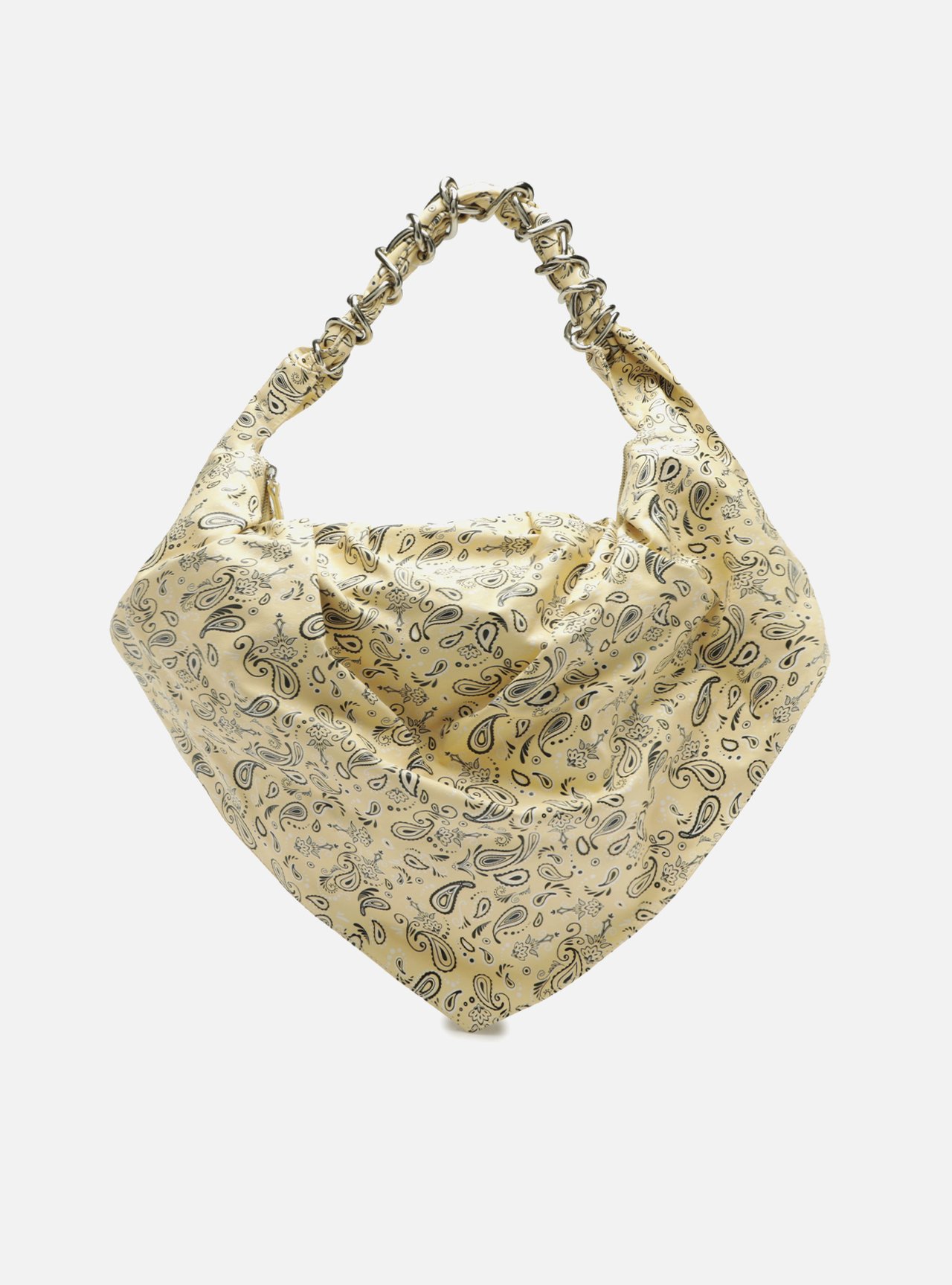 Bolsa Hobo Amarela Paisley Grande Livia — foto 1
