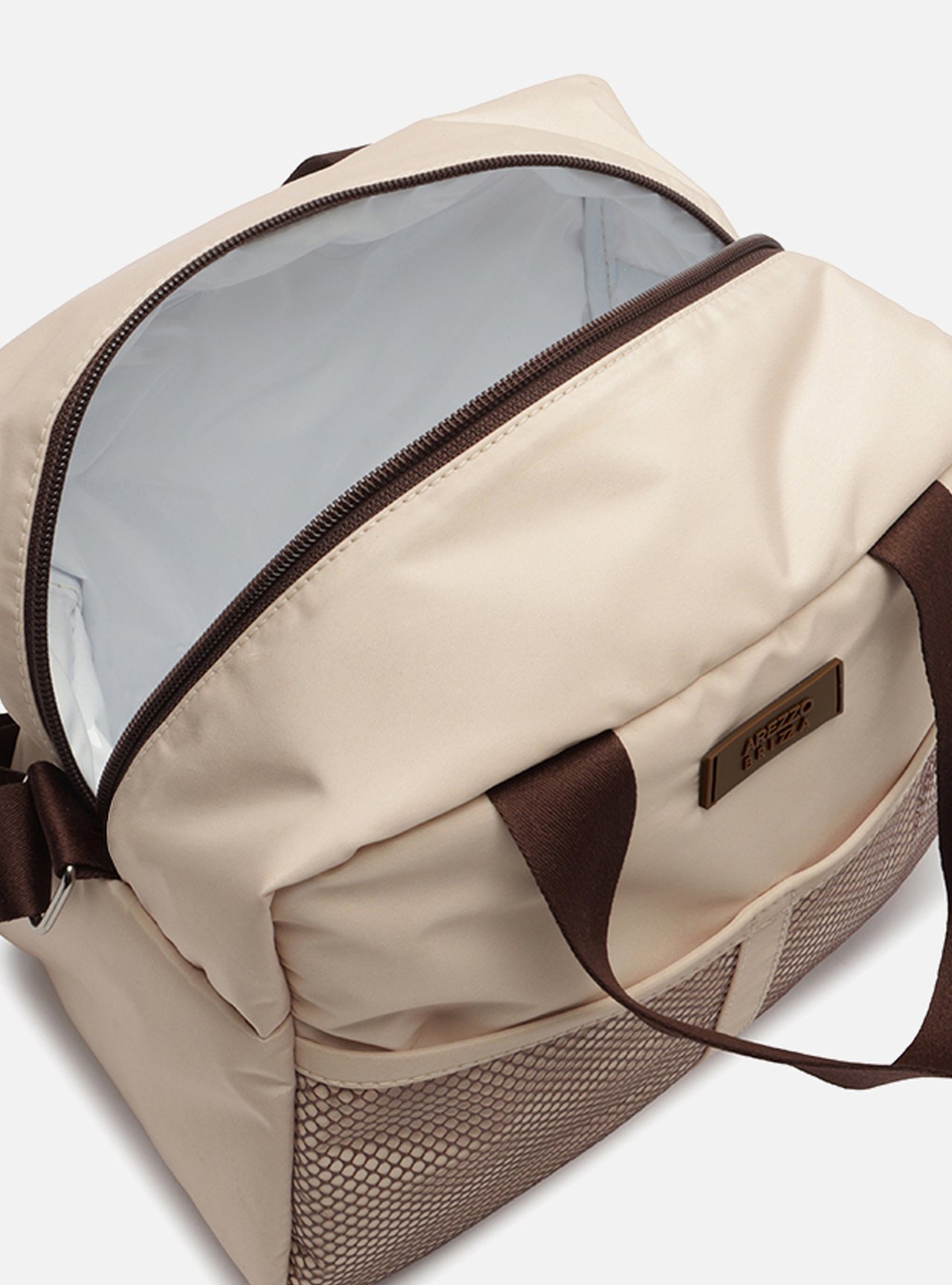 Bolsa Tiracolo Nude Média Metais Brizza — foto 4