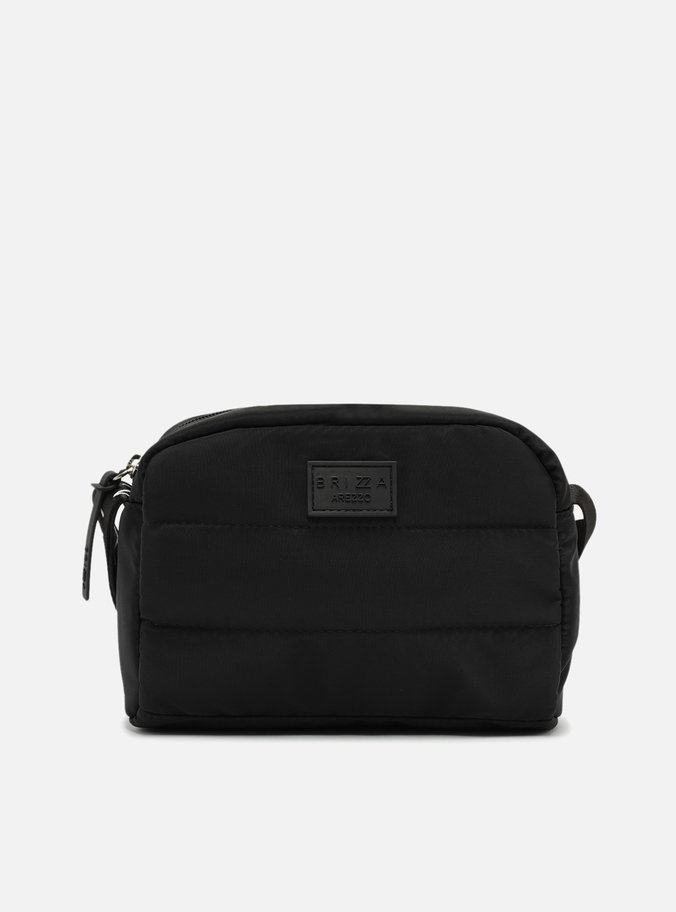 Bolsa Tiracolo Preta Nylon Puffer Gigi Pequena