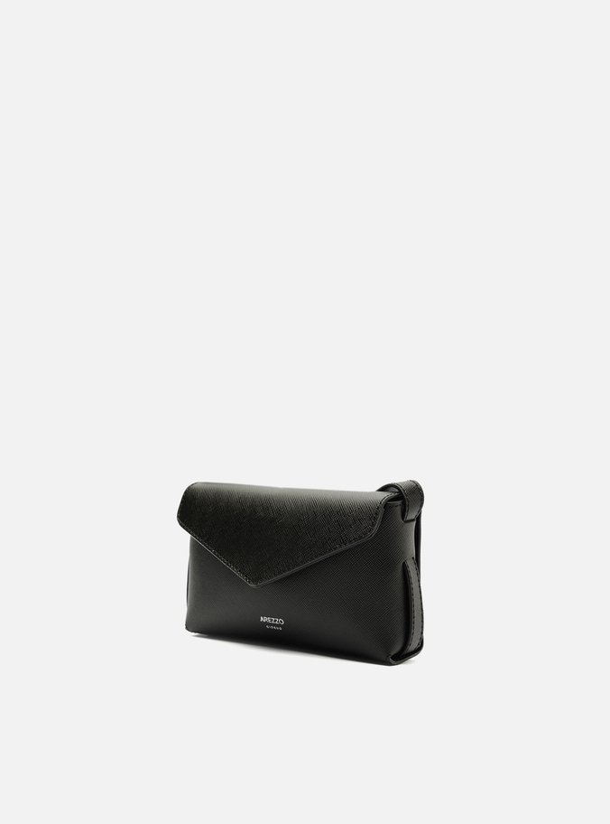 Bolsa Tiracolo Preta Pequena Envelope