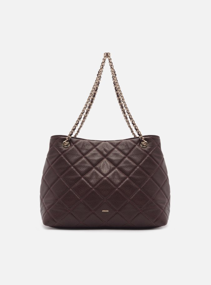 Bolsa Tote Bordô Couro Matelassê Gab Média