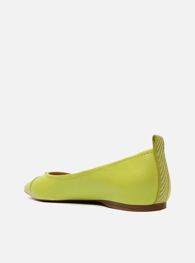 Sapatilha Verde Bico Quadrado Cap Toe