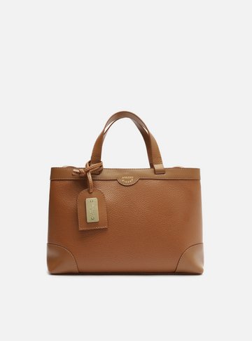 Bolsa Tote Marrom Média Recortes Bag Charm
