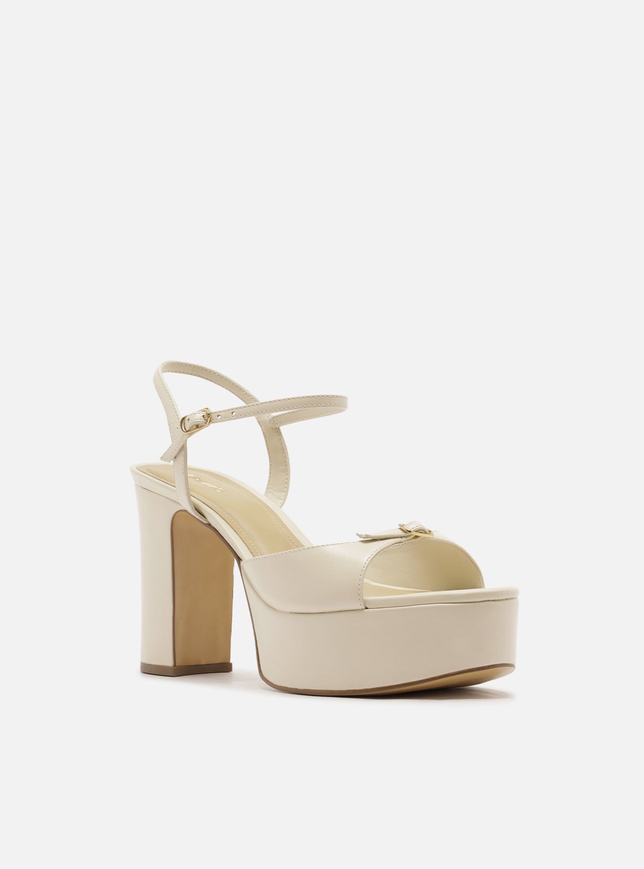 Sandália Off-White Couro Meia Pata Fivela — foto 2